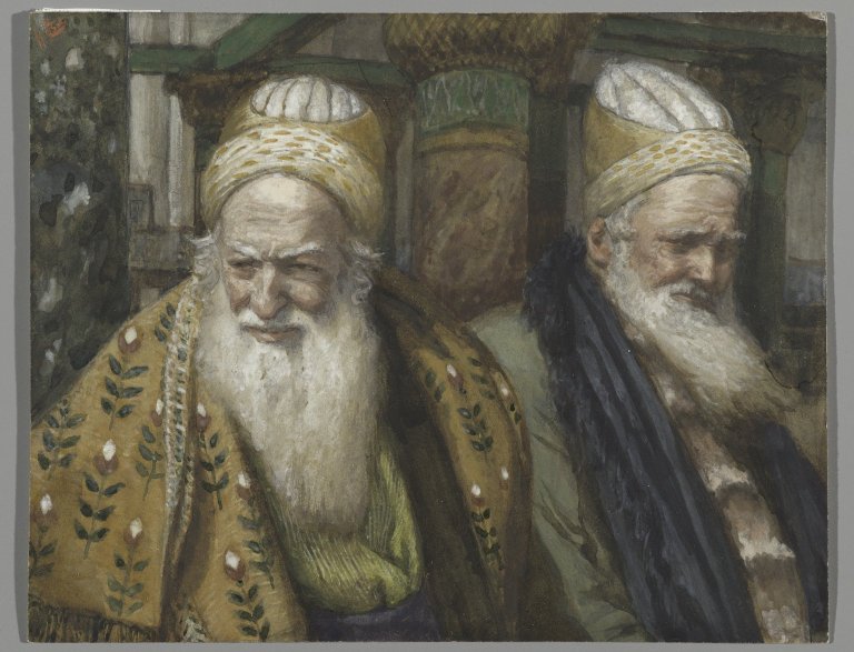 티소 성경 삽화: Annas and Caiaphas (Anne et Caïphe)